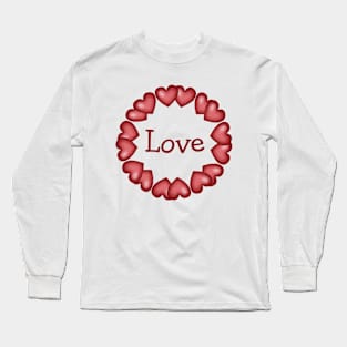 Love Hearts Long Sleeve T-Shirt